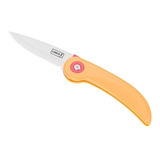 Cuchillo Navaja Retráctil De Picnic De Cerámica Lurch Aleman Color Naranja