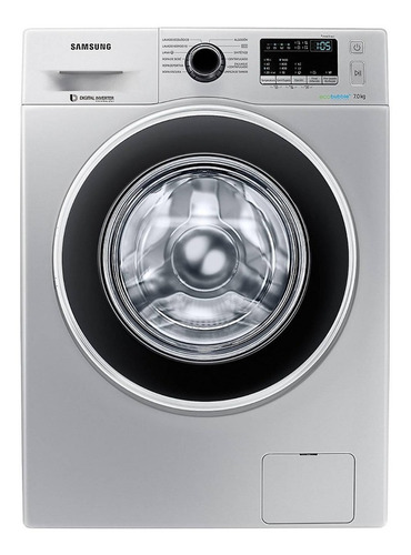 Lavarropas Aut.  Samsung Inverter  Ecobubble  Silver  7kg 