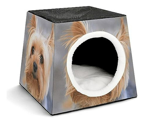 Cutest Yorkies Pet House Cama Portátil Para Perros, Sofá Par