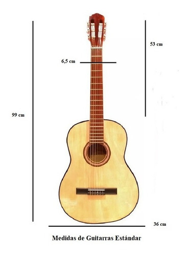 Guitarra Criolla De Lujo + Funda + Pua D´addario Original
