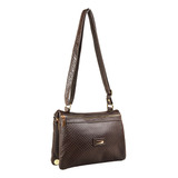 Bolsa Crossbody 100% Piel Ternera Asa Ajustable Amplia 