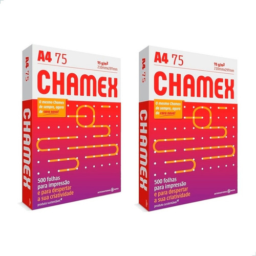 Chamex Sulfite A4 Com 1000 Folhas Papelaria Atacado Resma