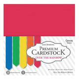 20 Hojas Papel Cartulina Texturizada Scrapbook Colores 12 