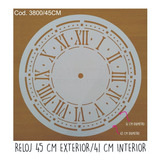 Stencil Reloj Grande 45 Cm Noreste Ideas Cod 3800-45