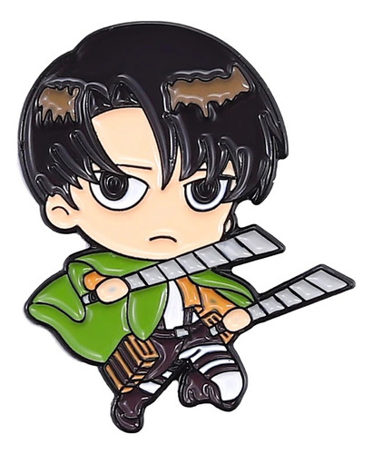 Pin Broche Metálico Levi Ackerman Shingeki No Kyojin Anime