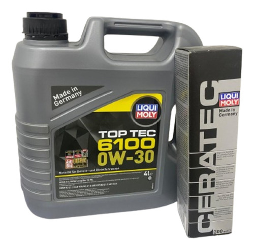 Aceite Liqui Moly Top Tec 6100 0w-30 + Ceratec 