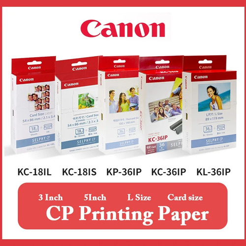 Papel Fotográfico Kc-18is/il Para Impresora Canon Selphy Cp1