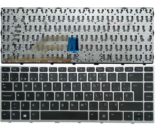 Teclado Hp Probook 440 G5 445 G5 430 G5 Gris Con Negro Spñol