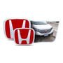 Kit X2 Emblemas Insignias Exterior Rojas Honda Crv 12-16 Honda CR-V