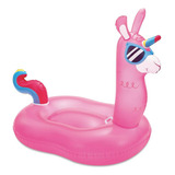 Inflable Llama Rosa 122*86 Y 152 Cm Alto Salvavidas Summer W