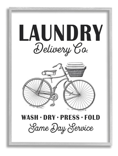 Stupell Industries Laundry Delivery Co. Cesta De Toallas D