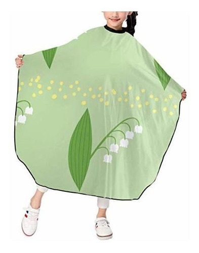 Lily Of The Valley Flowers Barber Cape,kids Salon Hairdresse