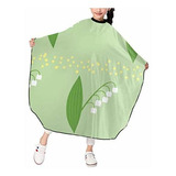 Lily Of The Valley Flowers Barber Cape,kids Salon Hairdresse
