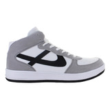 Panam Tenis Bota Vestir Moda Casual Skate Gris Hombre 83321