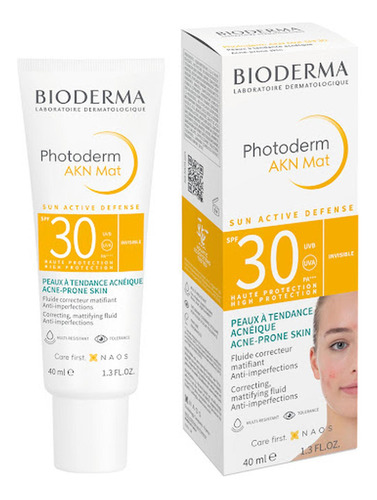 Protector Bioderma Photoderm Akn Mat Spf 50 40ml