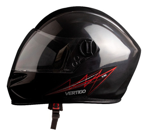 Casco Para Moto Integral Vertigo V32 Line  Negro Brillante Talle Xl 