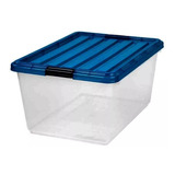 Caja Plastica De Almacenamiento Con Tapa  42 Litros!