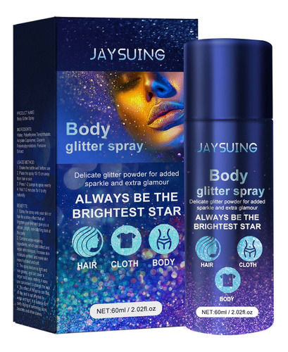 Y Body Glitter Spray Con Purpurina Para El Cabello Para Ropa