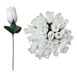 Kit 24 Rosas Artificial Decorativa Para Arranjo Em Atacado