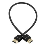 Cable Trenzado De Nailon Recto Corto Fino Completo Hdmi...