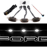 Auxlight Accesorios Para Coche, 3 Luces Led De Rejilla Con F