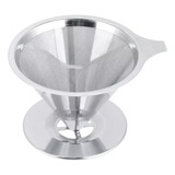 Colador Metodo V60 Café 4 Tazas Acero Inoxidable Filtrado