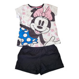Body Pijama Conjunto De Remera Short Minnie Disney Original