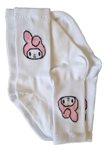 2 Pares De Calcetas Onegai My Melody Sanrio Kuromi Kawaii