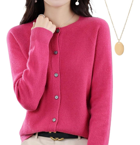 Cardigan De Malha Para Mulheres, Aberto, Elegante E Quente