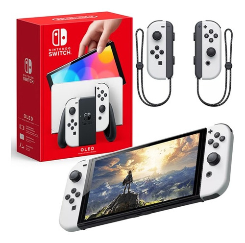 Videogame Nintendo Switch Oled 64gb Console Portátil Nacional Novo Completo Pronta Entrega