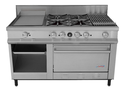 Estufa San-son Ssec Industrial Horno Comedor Guisados Cocina Color Gris