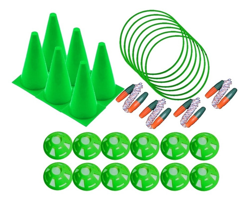 Conos 30 Cm, Platillos, Aros, Kit Entrenamiento Deportivo