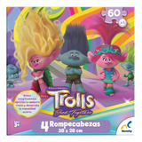 Rompecabezas 4 En 1 Trolls 3