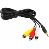 Cable De Plug 3.5 A  3 Plugs Rca Para Audio Y Video 