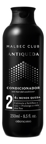 Condicionador Malbec Club Antiqueda 250ml - O Boticário