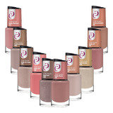 Kit 10 Esmaltes Tons De Nude Cora Manicure Atacado 10ml