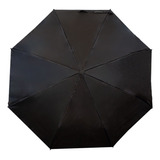 Paraguas Sombrilla Semiautomático De Bolsillo Negro Elegante