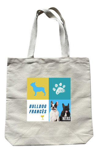 Totebag / Bolso / Bolsa En Tela 100% Algodón 36x37 Perros