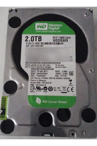 Disco Duro Interno Western Digital 2tb