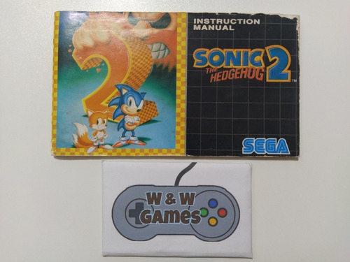 Mega Drive - Manual Americano - Sonic The Hedgehog 2.