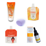 Kit Skin Care Vitamina C Sabonete Serum Hidratante Mascara
