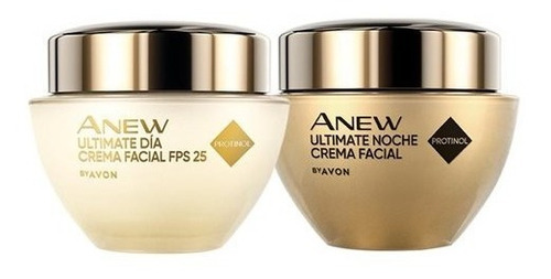 Set X 2 Avon Anew Ultimate Crema Facial Dia Y Noche Arrugas