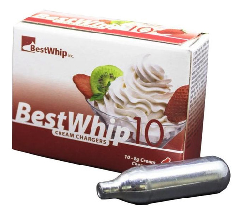 Kit Com 10 Cápsulas Para Chantilly Best Whip
