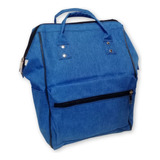 Mochila Cixco Boca De Pez Azul Lona 