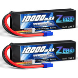 Pack De 2 Baterias Premium Lipo Zeee 3s 10000mah 11.1v 120c