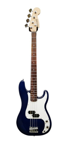 Bajo Eléctrico Precision Bass Accord Azul + Funda + Cable 