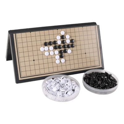 Juego De Mesa Go Chess Plegable Con Piezas Portátiles .