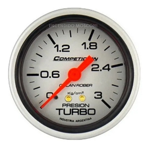 Presion De Turbo Competicion Orlan Rober Mecanico 60 Mm