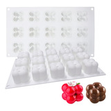 2 Moldes De Silicona 3d Mini Cubo Ball