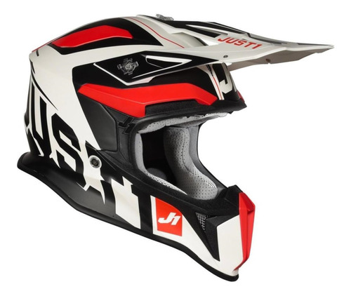 Casco Cross Atv J18 Edicion Virtual Fibra De Vidrio Just1